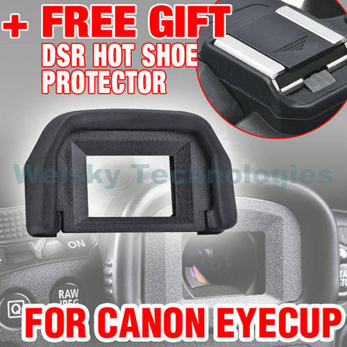 Canon DSLR camera eyecup and hotshoe cover/protector, new.