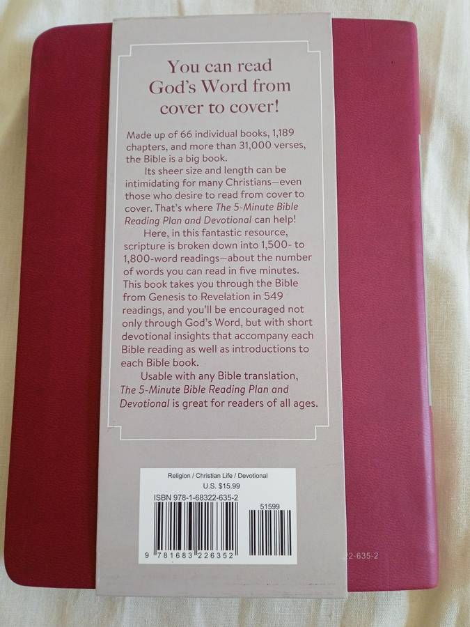 THE 5-MINUTE BIBLE READING PLAN & DEVOTIONAL