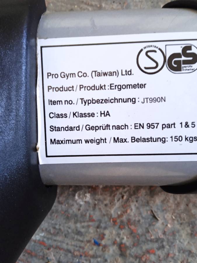 INFINITI JT990 ERGOMETER EXERCISE BIKE