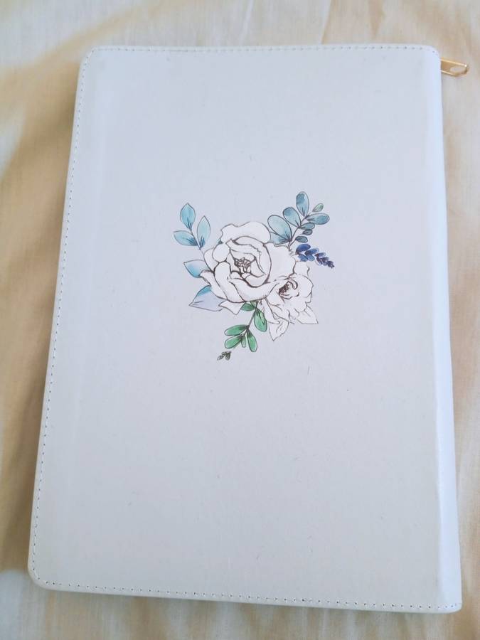 CHRISTIAN ART LUXLEATHER ZIP-AROUND JOURNAL - I CAN DO ALL THIS ... (LIGHT BLUE)