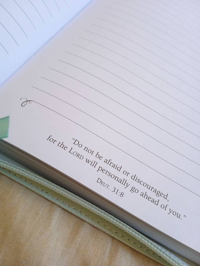 CHRISTIAN ART LUXLEATHER ZIP-AROUND JOURNAL - I CAN DO ALL THIS ... (LIGHT BLUE)