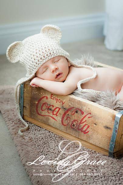 Bear Beanie 0-3 months