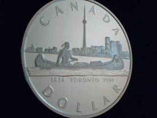 1984 Canada stunning Silver One Dollar Proof coin