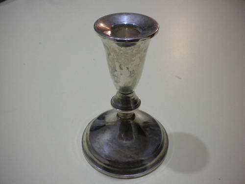 1945-1950 Vintage Sterling Silver Weighted Candle Holder Duchin Silver Co.9 OZ
