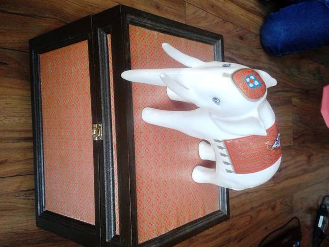 Vintage Boxed Sacrilegious White Elephant Rare collectors item Excellent condition