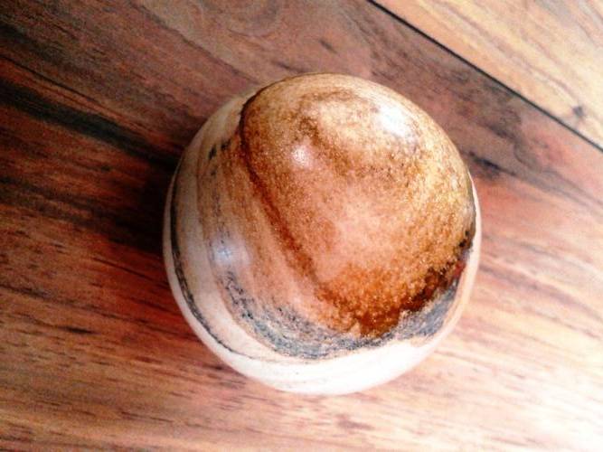 Beautiful scarce Gemstone sphere from Namibia 6 cm Fantastic for display