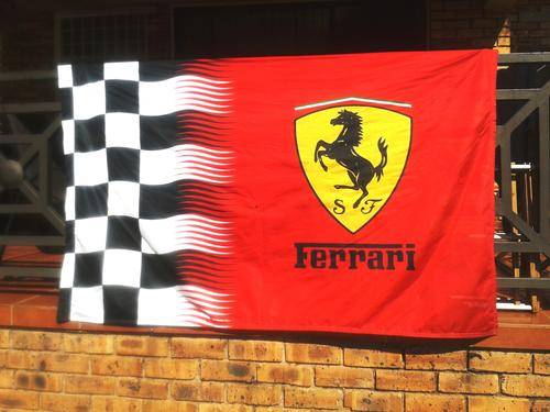 Extremely Large Ferrari Flag great overall conditio