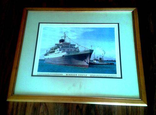 Colour Sketch of Windsor Castle Passenger liner Unknown artist