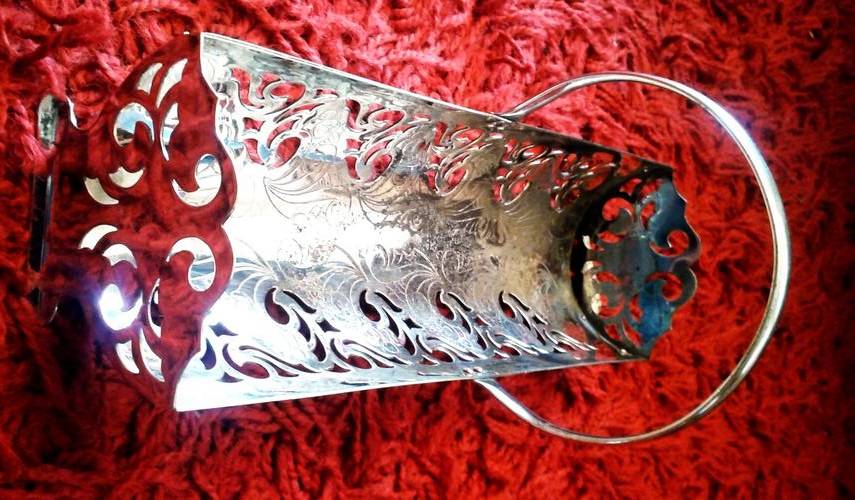 Vintage Silver plated ornate basket  Stunning item Rare collectable