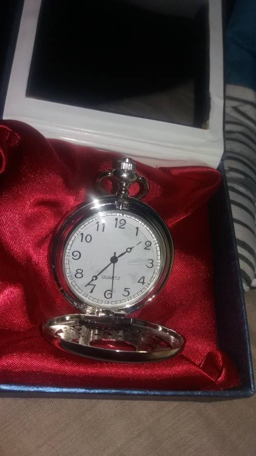 stunning silver pocket watch