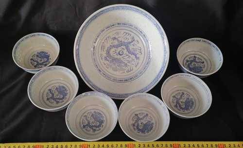 *7 PIECE CHINESE SOUP BOWL SET*