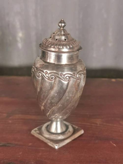 Sterling silver pepper pot