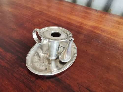 Georgian Silver Chamber Candlestick
