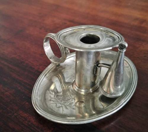 Georgian Silver Chamber Candlestick