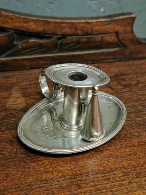 Georgian Silver Chamber Candlestick