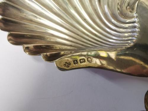 Pair hallmarked silver butter dishes