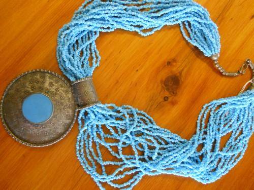 Unusual beaded necklace CRAZY R1 no reserve!!!