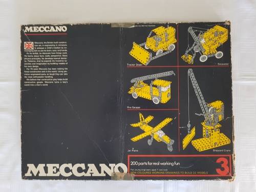 Meccano Vintage Set #3 in Original Box!!!