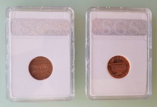 2 x  graded USA  1 cent  coins