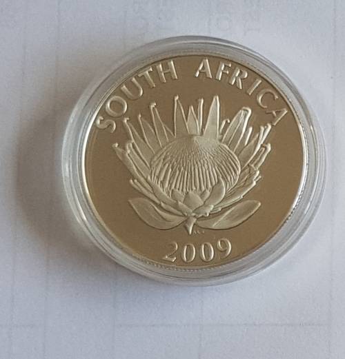 Protea Series - 2009 Silver R1 PROOF - National Anthem - Low Mintage -