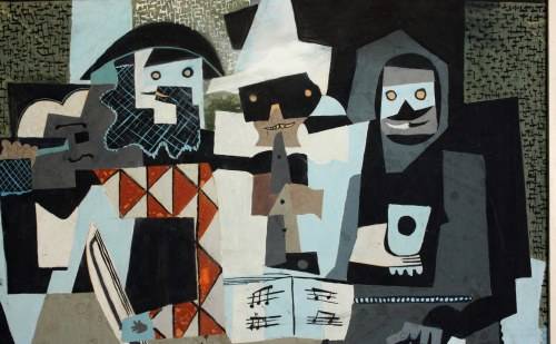 Painting of musicians