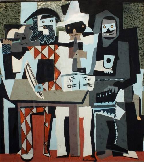 Painting of musicians