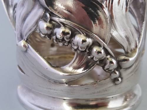 Genuine Art Nouveau tea glass holders