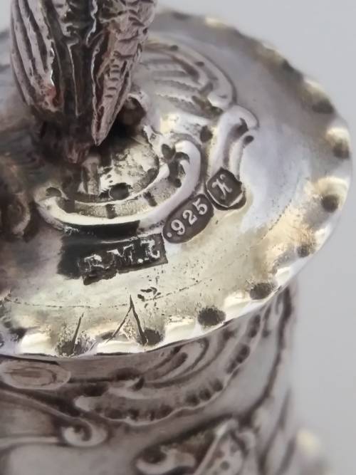Miniature sterling silver tankard