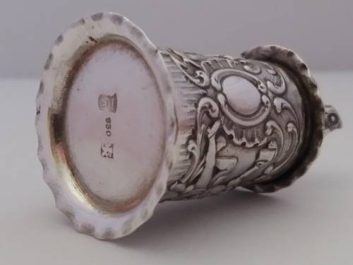 Miniature sterling silver tankard