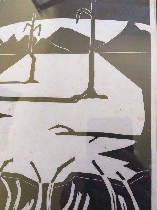 Fred Page woodcut - Droogte