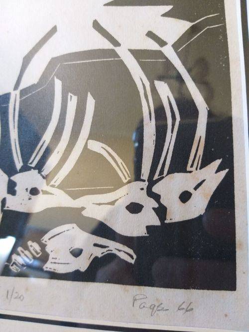 Fred Page woodcut - Droogte