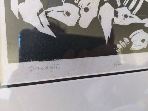 Fred Page woodcut - Droogte