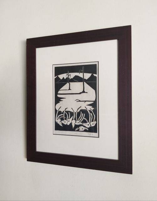 Fred Page woodcut - Droogte