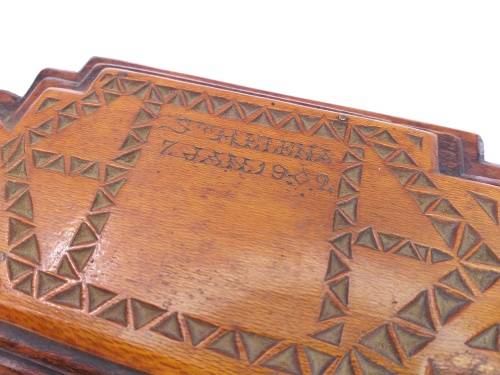 Boer Prisoner of War carved box