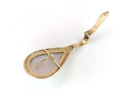 Vintage 9ct gold pearl enhancer pendant