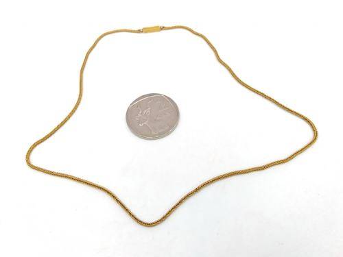 Incredible 18ct gold braided chain