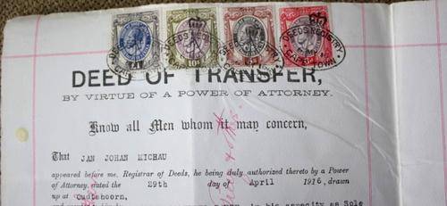Two Deed of Transfers 1911 and 1916