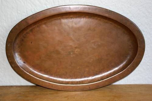 Arts and Crafts copper tray