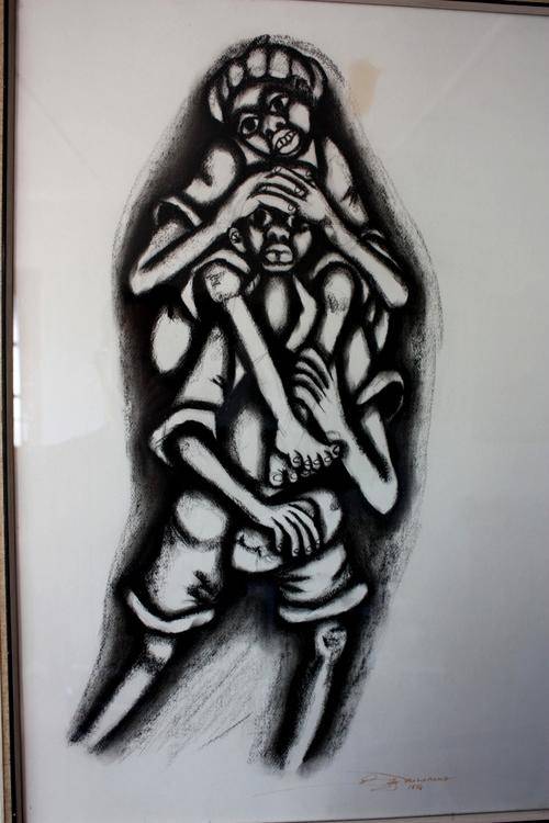 R1 start - Billy Molokeng Charcoal dated 1974!