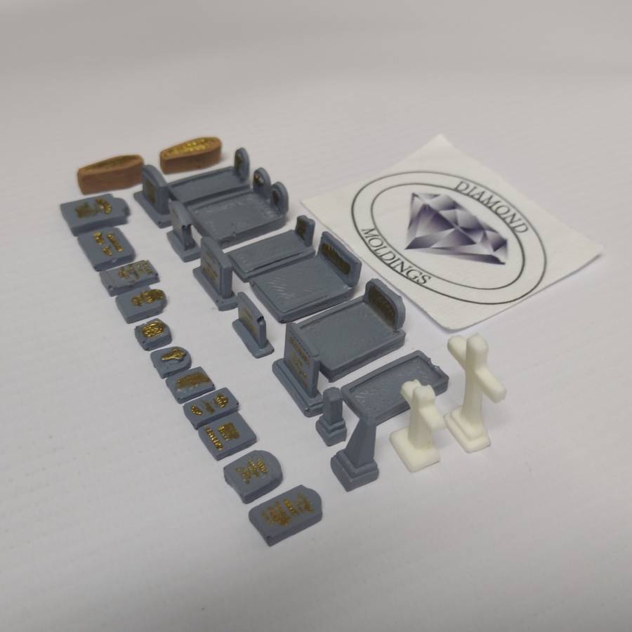 Model Trains HO - Funeral set of 28 pack