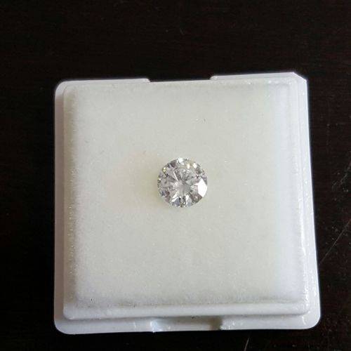 Certified 0.50 D SI2 Round Brilliant Natural Diamond 5.27mm