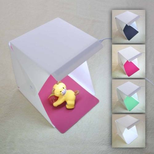 Portable Folding Mini Lightbox Photography Studio LED Light Softbox