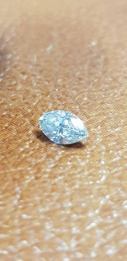 0.19Cts UNTREATED SPARKLING FANCY WHITE COLOR NATURAL DIAMONDS