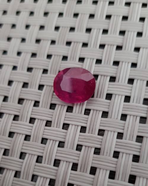 3.00 Ct. Ruby Natural Oval Top Blood Red Madagascar Dazzling