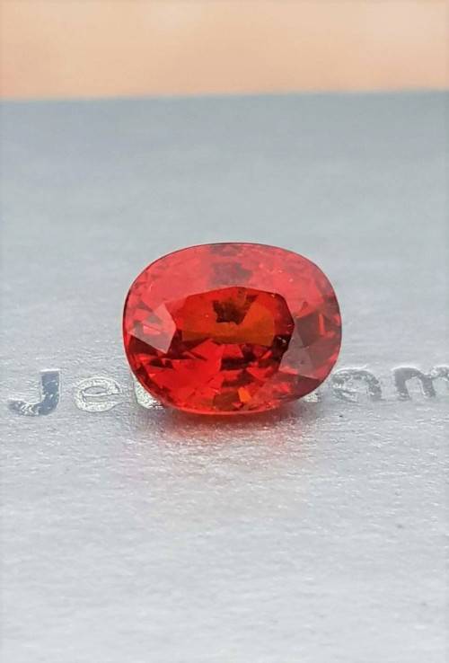 1.95Ct. Natural Hot Orange Mandarin Spessartite Garnet Namibia Oval