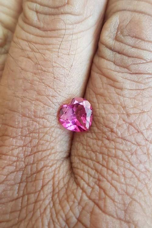 2.01Ct. Hot Pink Topaz Brazil Heart Shape