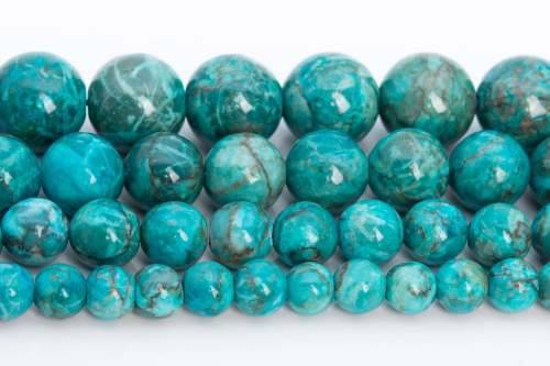 Blue Green Turquoise Beads Grade AAA Natural Round Loose 10MM