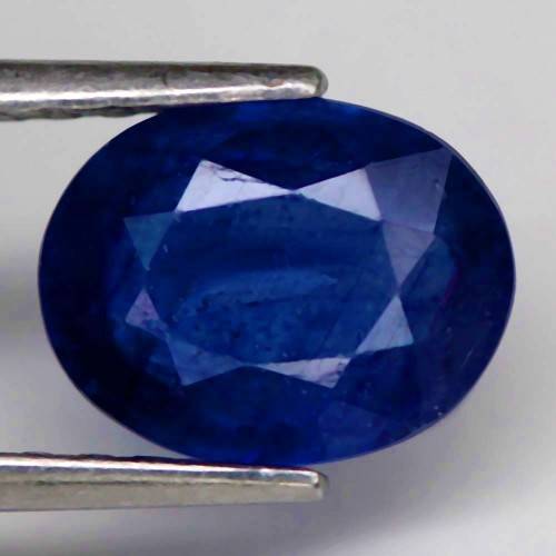 2.15 Ct. Sapphire Natural Oval Facet Blue Colour  Africa