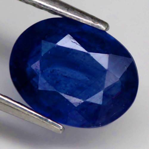2.15 Ct. Sapphire Natural Oval Facet Blue Colour  Africa