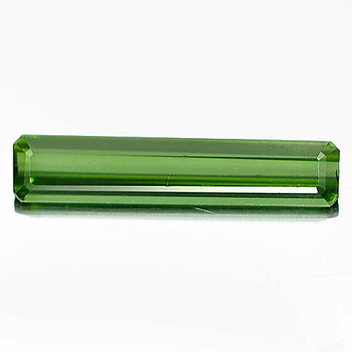 Green Tourmaline 1.62 Ct. VVS Octagon 17.7 x 3.7 Mm. Natural Gemstone Nigeria